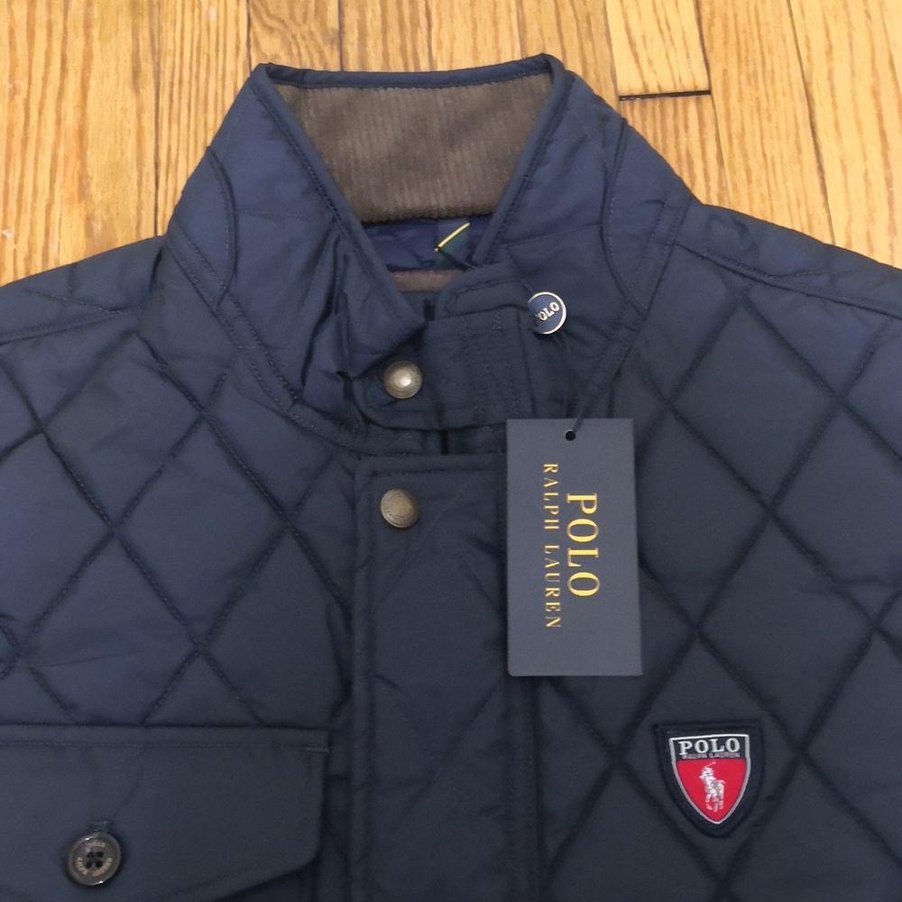 NWT POLO RALPH LAUREN Water Repellant Quilted Vest Navy - Picture 6 of 6